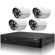 【CHICHIAU】H.265 4路5MP 台灣製 iCATCH 數位高清網路監控錄影 (含四合一SONY 2MP攝影機x4), 商品一組,4mm, 1套