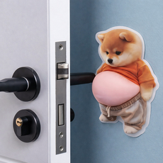 문콕방지 시바견 도어가드 말랑 쿠션 차량 보호 패드, 2개, 혼합색