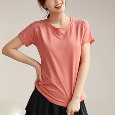 스타일아유 여성 헬스 요가 웨어 반팔 트레이닝 티셔츠 헬스복 런닝복 츄리닝 운동복 YG0072