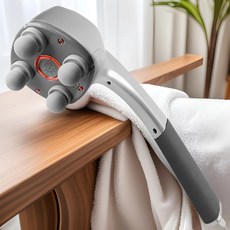 手持式四頭按摩器 電動插電搥背機 肌肉放鬆按摩儀, 灰色, 110V灰色-302