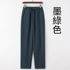 男亞麻長褲 夏季薄款休閒褲
