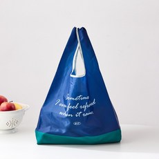 모던하우스 마켓토트 스탠다드 배색 레터링 네이비 FS0625016, 1개