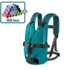YF 반려동물 슬링백 앞가방 이동장 포대기 이동가방, 1개, 블루