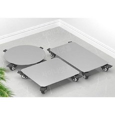 낮은 작업대 주방 식당 수납 부엌 스텐 다이 이동식, 정사각 40x40 높이 8cm 바퀴 5개