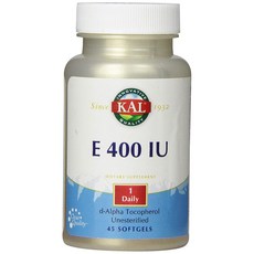 Kal E 400 IU 軟膠囊, 45顆, 1罐