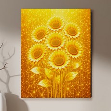 풍수액자 해바라기 액자 그림 집들이선물 개업선물 인테리어 그림, 1.재물이 피어나는 해바라기