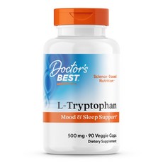 Doctor's BEST L色氨酸素食膠囊 500mg, 1罐, 90顆