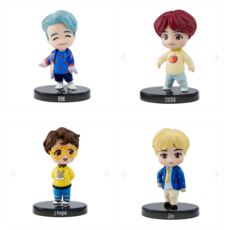 마텔 방탄소년단 BTS 아트토이 피규어 4종 ( RM 슈가 제이홉 진 ), 1세트