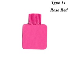 다색 접착식 펜 클립 탄성 루프 가죽 연필 홀더 사무실 문구 휴대용 노트북 액세서리, 16 4pc Type 1 rose red