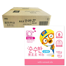 뽀로로비누 복숭아향 100g X 36개입 (1박스)