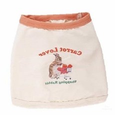 [비유펫] 캐롯러버 크롭 민소매 (S-2XL), 아이보리, XL