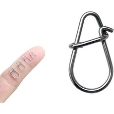 크랭크베이트 스냅 및 클립 배스 루어용 듀오락 민물 낚시용 듀오 락 빠른 스테인리스 강철 고인장 강도, SIZE00(35LB)50PCS