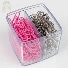 너블룸 자석크립통 헬로키티 사무용클립