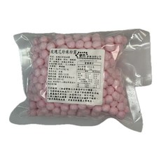 豐鼎 玫瑰花珍珠粉圓，天然玫瑰花瓣，Q彈口感，無添加色素防腐劑, 3kg, 3個, 1個裝