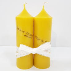 국산 양봉농가 밀랍초 작은담금초 2P 세트 막대초 기도초 초멍 핸드메이드