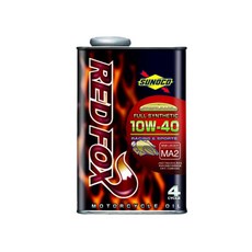 SUNOCO RED FOX 機車專用全合成酯類機油 10W-40 總代理公司貨, 1個, 全合成-10W40