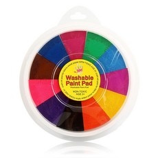 스펀지 물감 스탬프 잉크 패드 다색 원형 미술용 손도장, 12컬러(x2)