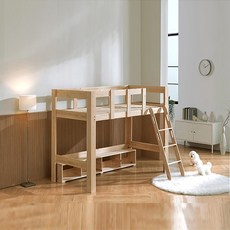 굿모닝침대 편백나무 원목 드림벙커 침대프레임 편백받침대포함 매트리스선택, 드림벙커침대프레임+편백깔판