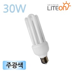 삼파장 EL 전구 30W E26 램프 안정기내장형 형광등, 1개, 주광색