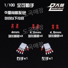 대림데칼 (국내) 대림모형 MG HG RG 건담 전지 가동손 디테일업 손파츠 세트, MG는 직접 참여하는 방식입니다, G 버전 유니콘 컬러 2.0 (특가)