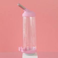 寵物自動懸掛餵水器, 1個, 粉色,大號 500ml
