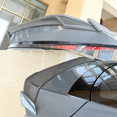 현대 아반떼 스포일러 기본옵션7 2020-2023 ABS 리어 트렁크 리드 윙 바디 키트 호환, White