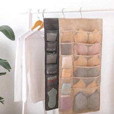 걸어쓰는 틈새 속옷 양말 보관대 정리함 드레스룸 옷장 좁은 원룸 공간, 베이지 DC001611, 1개