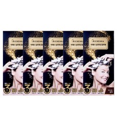 리체나 샴푸형 골드 염색제, 부드러운 갈색, 5개