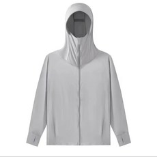 DFMEI 錦綸冰絲防曬衣男女中長款戶外運動防紫外線輕薄涼感透氣防曬服, L