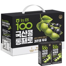 농협100 국산콩 통째로 검은콩 두유, 190ml, 48개