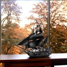 台灣熱賣 中國黑珍珠號加勒比海盜擺件帆船玩具禮物, 1個, 海盜系列船帆款-【袋裝】