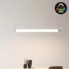 3색변환 LED 펜던트 식탁등 화이트 일자 원통형 골드 포인트 LD세이아