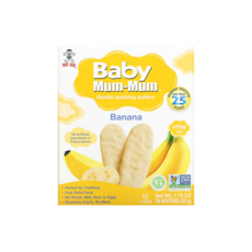 Hot Kid Baby Mum-Mum Gentle Teething Wafers 바나나, Banana, 1개, 50g