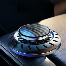 차량용 태양광 회전 방향제 UFO 오브제 인테리어 히든원, 골드(리필 5개)