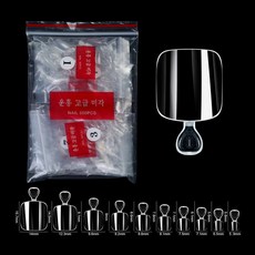 네일 듀얼 인조 패디팁 500pcs 대용량 투명 패디큐어 페디 인조팁 발 셀프네일, 1개, 듀얼 인조 패디팁 500pcs S타입