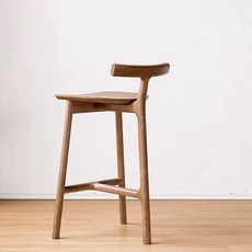 원목바의자 홈바 높은 스툴 고재 아일랜드식탁 바텐 카페 월넛 55cm 원목, 다크 월넛 65cm 원목