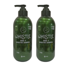 다이소 휘슬 허브4 약용샴푸 (코즈멧 압축 마스크팩 증정), 2개, 500ml