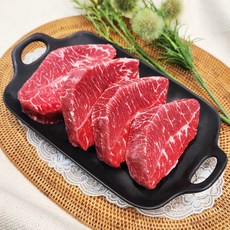 더예쁜한우 수입 부채살 스테이크용 1kg (500gx2ea) 냉동, 2개, 500g