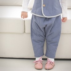 예루예나 아동 팬츠 면 누빔 피그먼드