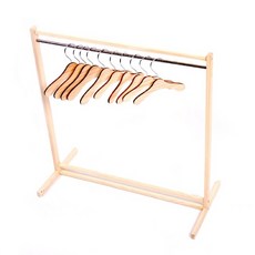 자이포라 원목 행거 옷걸이 펫가구 행거걸이 애견가구 강아지행거, 원목 강아지 고양이 옷걸이 (S)