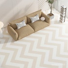 台灣-出貨儿童爬行垫家用宝宝拼接泡沫地垫婴儿爬爬垫客厅室内居家地板垫子, 1個, 萌趣长条：家家酒红+咖色+米色+奶酪色,16片-60*15*1.4cm-送门卡