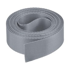 Boxonly 나일론 웨빙 스트랩 5.1cm(2인치) 레이크 블루 플랫 나일론 웨빙 스트랩 5cm 9.1m(10야드) 내구성 있는 스트랩 백팩 카고 스트랩 수하물 랙 애완, 다크 그레이