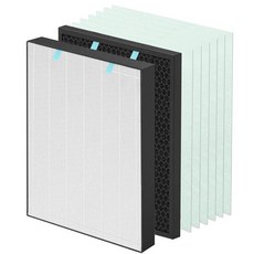 Bissell Air400 공기 청정기 청정기용 교체용 필터 2521 트루 헤파 필터 1팩 프리 6팩 2520 활성탄 부품 2521 2520과 비교, 1 HEPA + 1 Carbon Filter + 6 P