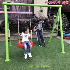 실내 홈 유아 놀이터 스프트 키즈 카페 정글짐 유치원, 형광녹색 타이어 그네 0511