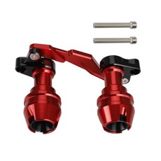 Yamaha Nvx Aerox Nmax 15-19鋁合金CNC防倒球, Red
