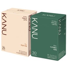맥심 카누 바닐라라떼24T+디카페인라떼30T, 기본상품, 30개입