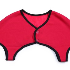 어깨 넥 목 보호 중년 수면 보호대 방한 보온 춘추동 냉방 순면 산모 조끼 워머 면, A. 벨벳 로즈 레드