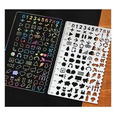 (3개가 한세트) 모양자 세트 다꾸