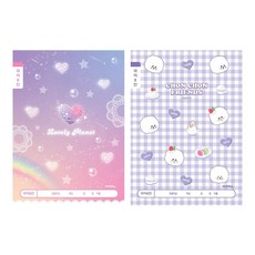 jinmin 초등국어8칸공책 초등학생공책, 랜덤1개