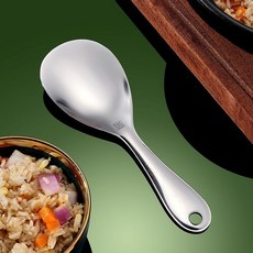 304食品級不銹鋼飯勺 加厚不沾米飯勺, 1個, 新款304飯勺,1支餐勺